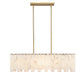 Linear Chandelier Z-Lite 345-40L-RB Rubbed Brass Viviana 5 Light Linear Chandelier Z-Lite