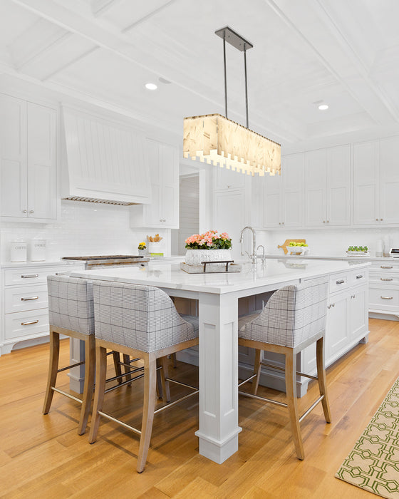 Linear Chandelier Z-Lite 345-49L-PN Polished Nickel Viviana 7 Light Linear Chandelier Z-Lite