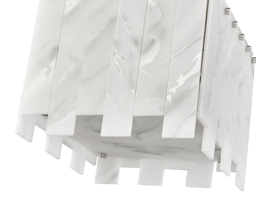 Flush Mount Z-Lite 345F13-PN Polished Nickel Viviana 4 Light Flush Mount Z-Lite