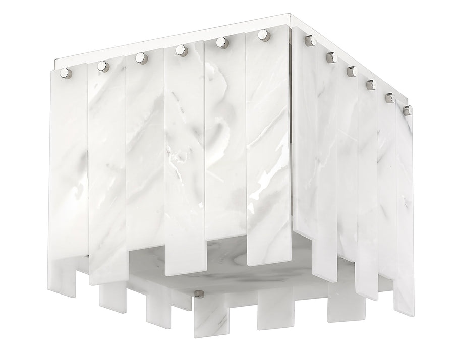 Flush Mount Z-Lite 345F13-PN Polished Nickel Viviana 4 Light Flush Mount Z-Lite