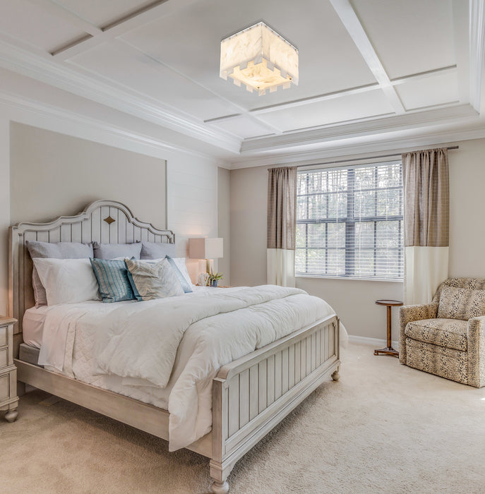 Flush Mount Z-Lite 345F13-PN Polished Nickel Viviana 4 Light Flush Mount Z-Lite