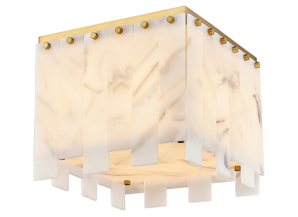 Flush Mount Z-Lite 345F13-RB Rubbed Brass Viviana 4 Light Flush Mount Z-Lite