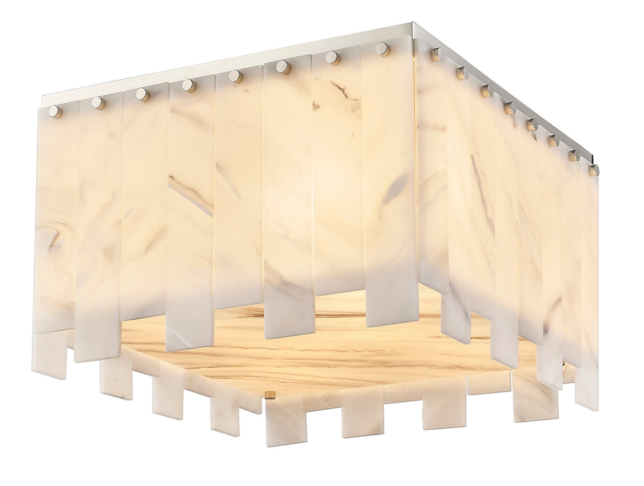 Flush Mount Z-Lite 345F17-PN Polished Nickel Viviana 6 Light Flush Mount Z-Lite