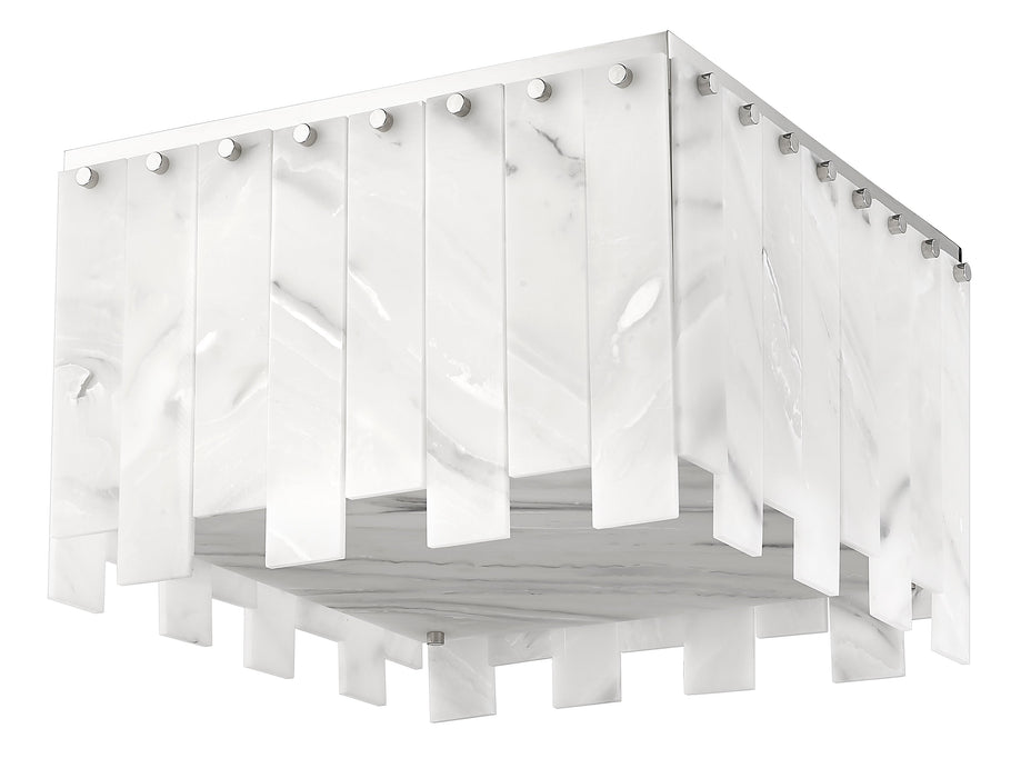 Flush Mount Z-Lite 345F17-PN Polished Nickel Viviana 6 Light Flush Mount Z-Lite