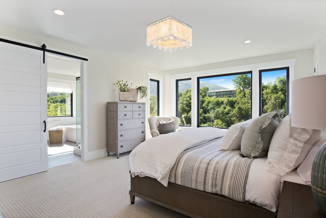 Flush Mount Z-Lite 345F17-PN Polished Nickel Viviana 6 Light Flush Mount Z-Lite