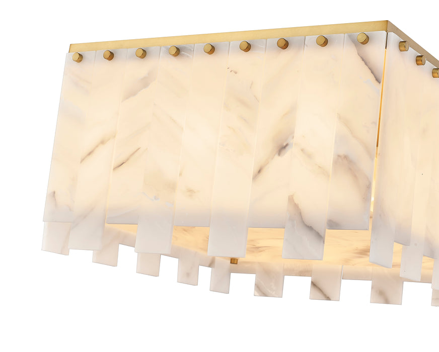 Flush Mount Z-Lite 345F20-RB Rubbed Brass Viviana 9 Light Flush Mount Z-Lite