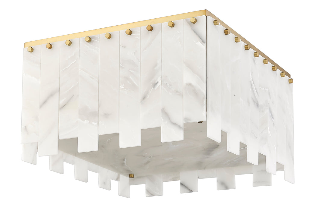 Flush Mount Z-Lite 345F20-RB Rubbed Brass Viviana 9 Light Flush Mount Z-Lite