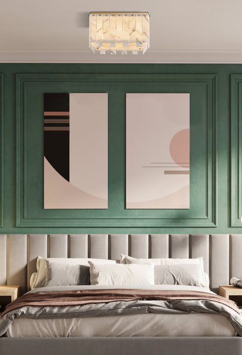 Flush Mount Z-Lite 345F20-RB Rubbed Brass Viviana 9 Light Flush Mount Z-Lite