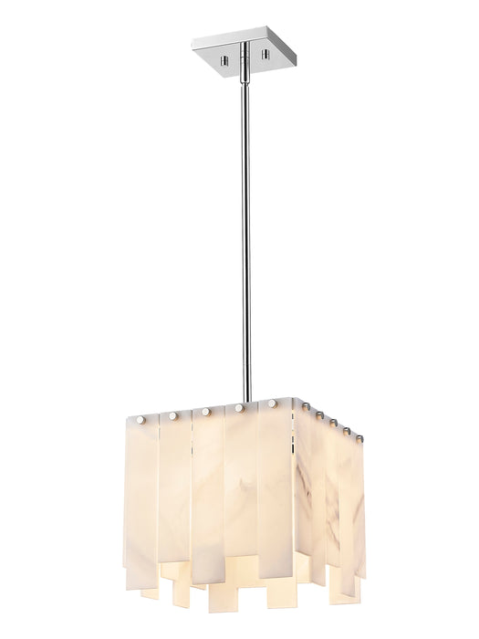 Pendant Z-Lite 345P12-PN Polished Nickel Viviana 1 Light Pendant Z-Lite