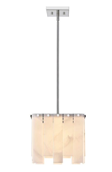 Pendant Z-Lite 345P12-PN Polished Nickel Viviana 1 Light Pendant Z-Lite