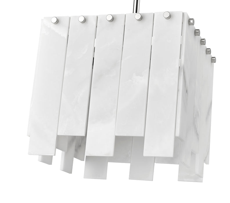 Pendant Z-Lite 345P12-PN Polished Nickel Viviana 1 Light Pendant Z-Lite