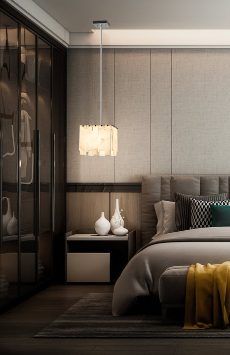 Pendant Z-Lite 345P12-PN Polished Nickel Viviana 1 Light Pendant Z-Lite