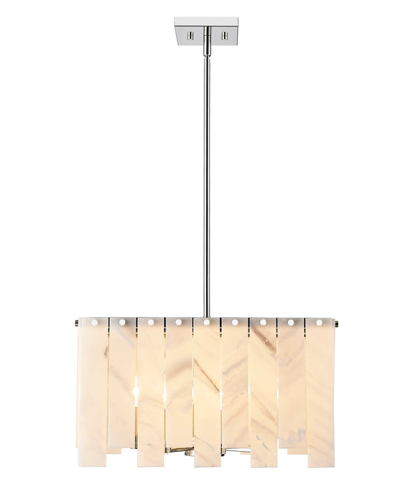 Chandelier Z-Lite 345P20-PN Polished Nickel Viviana 8 Light Chandelier Z-Lite