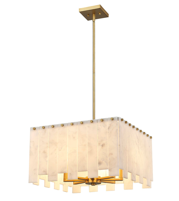 Chandelier Z-Lite 345P20-RB Rubbed Brass Viviana 8 Light Chandelier Z-Lite