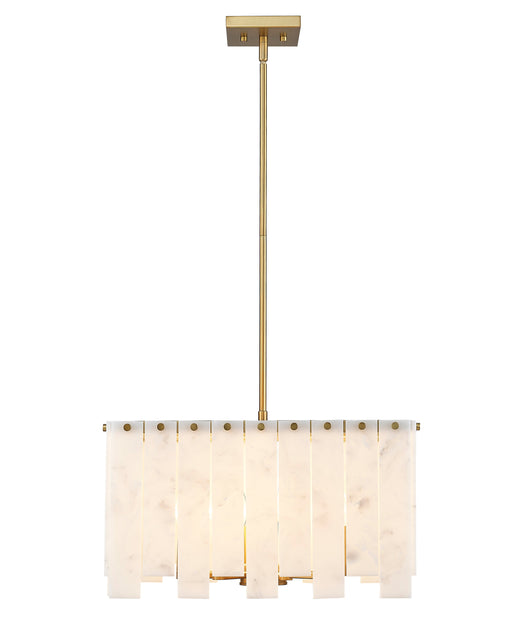 Chandelier Z-Lite 345P20-RB Rubbed Brass Viviana 8 Light Chandelier Z-Lite