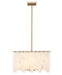 Chandelier Z-Lite 345P20-RB Rubbed Brass Viviana 8 Light Chandelier Z-Lite