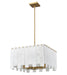 Chandelier Z-Lite 345P20-RB Rubbed Brass Viviana 8 Light Chandelier Z-Lite