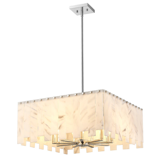 Chandelier Z-Lite 345P26-PN Polished Nickel Viviana 8 Light Chandelier Z-Lite