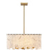 Chandelier Z-Lite 345P26-RB Rubbed Brass Viviana 8 Light Chandelier Z-Lite