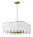Chandelier Z-Lite 345P26-RB Rubbed Brass Viviana 8 Light Chandelier Z-Lite