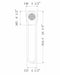 Eurofase 49261-011 Swing 24" Matte Black LED Outdoor Wall Light