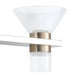 Vanity Light Thesis 207691A Blake 35 inch 8 light Polished Nickel and Champagne Gold 5CCT LED Vanity Light with Clear and Clear Ribbed Glass THESIS