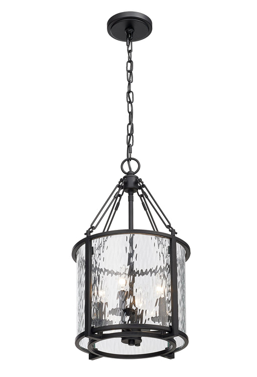 Pendant Z-Lite 346P12-MB Matte Black Barrington 4 Light Pendant Z-Lite