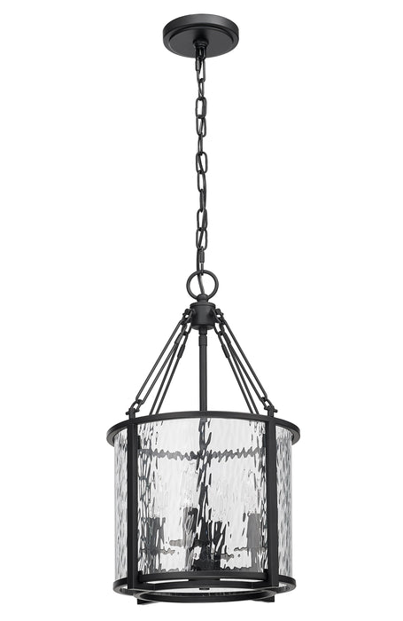 Pendant Z-Lite 346P12-MB Matte Black Barrington 4 Light Pendant Z-Lite