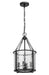 Pendant Z-Lite 346P12-MB Matte Black Barrington 4 Light Pendant Z-Lite