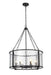 Chandelier Z-Lite 346P26-MB Matte Black Barrington 6 Light Chandelier Z-Lite