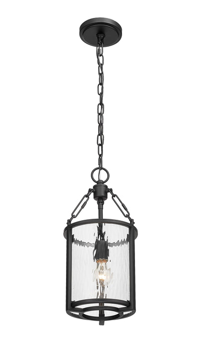 Pendant Z-Lite 346P8-MB Matte Black Barrington 1 Light Pendant Z-Lite