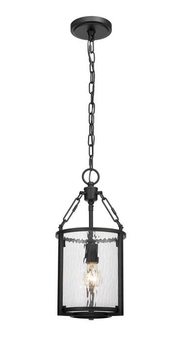 Pendant Z-Lite 346P8-MB Matte Black Barrington 1 Light Pendant Z-Lite