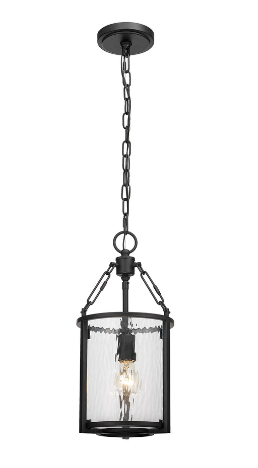 Pendant Z-Lite 346P8-MB Matte Black Barrington 1 Light Pendant Z-Lite