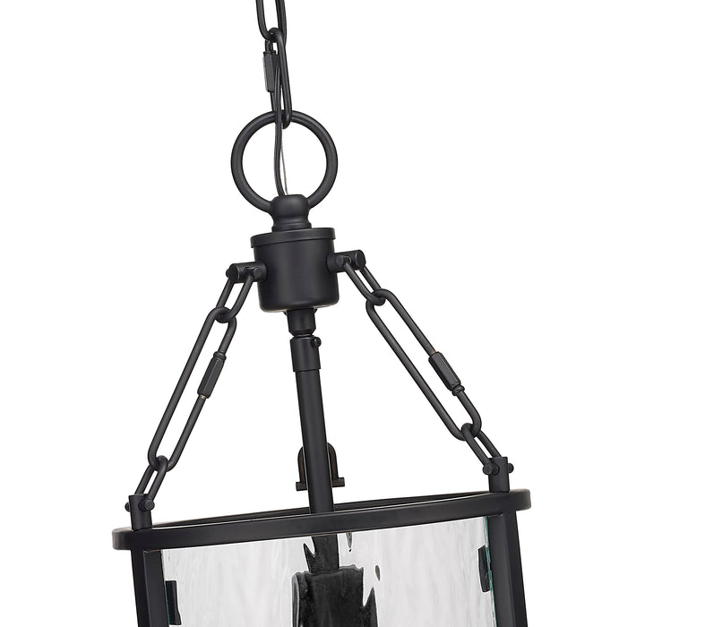 Pendant Z-Lite 346P8-MB Matte Black Barrington 1 Light Pendant Z-Lite