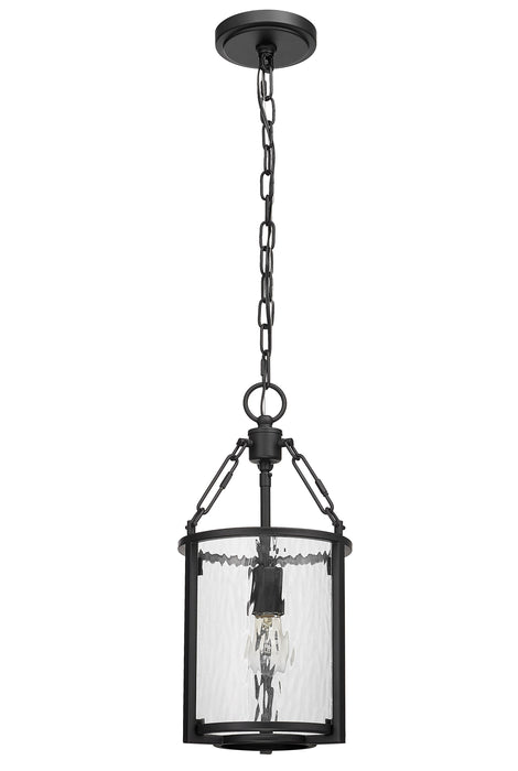 Pendant Z-Lite 346P8-MB Matte Black Barrington 1 Light Pendant Z-Lite