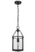 Pendant Z-Lite 346P8-MB Matte Black Barrington 1 Light Pendant Z-Lite