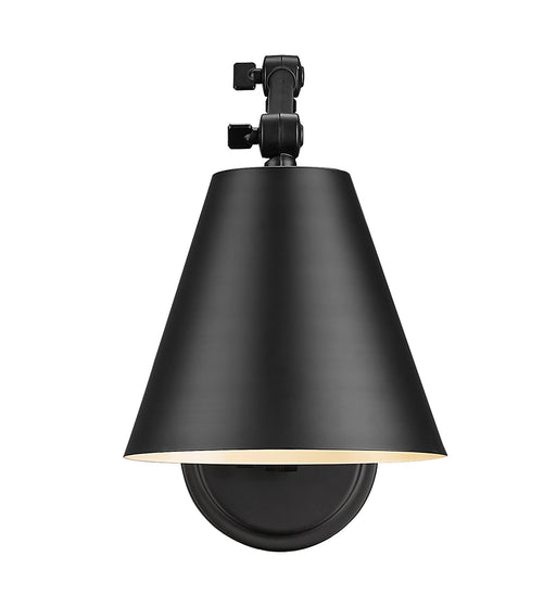 Wall Sconce Z-Lite 347S-MB Matte Black Regent 1 Light Wall Sconce Z-Lite