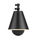 Wall Sconce Z-Lite 347S-MB Matte Black Regent 1 Light Wall Sconce Z-Lite