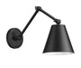 Wall Sconce Z-Lite 347S-MB Matte Black Regent 1 Light Wall Sconce Z-Lite