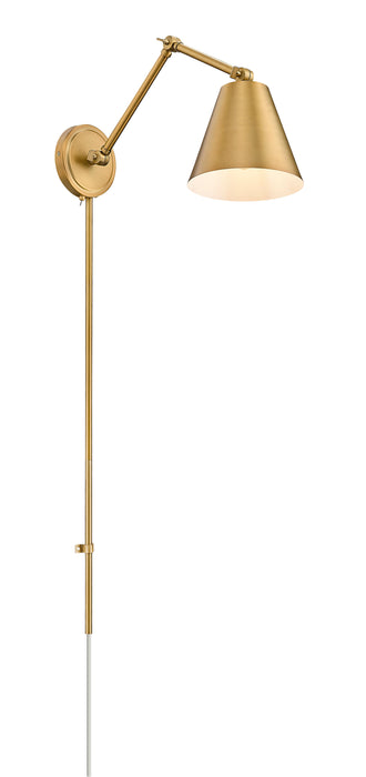 Wall Sconce Z-Lite 347S-RB Rubbed Brass Regent 1 Light Wall Sconce Z-Lite