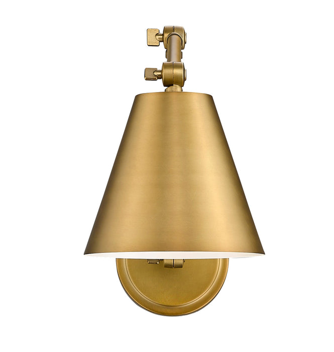 Wall Sconce Z-Lite 347S-RB Rubbed Brass Regent 1 Light Wall Sconce Z-Lite