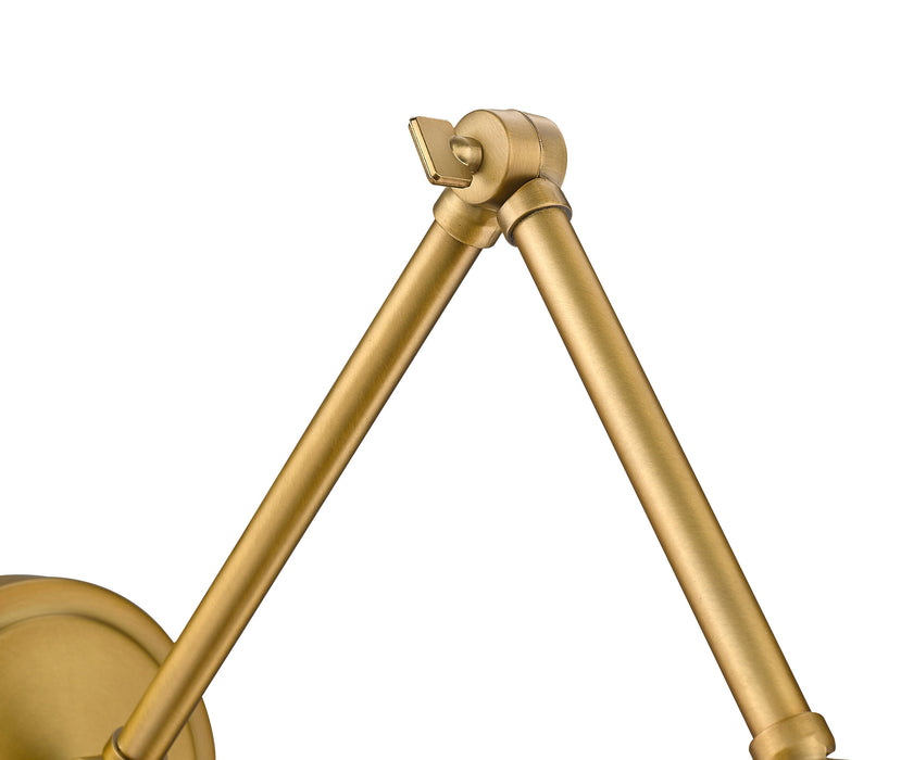 Wall Sconce Z-Lite 347S-RB Rubbed Brass Regent 1 Light Wall Sconce Z-Lite