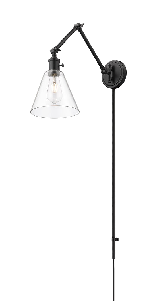 Wall Sconce Z-Lite 348S-MB Matte Black Gayson 1 Light Wall Sconce Z-Lite