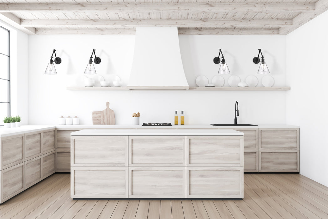 Wall Sconce Z-Lite 348S-MB Matte Black Gayson 1 Light Wall Sconce Z-Lite