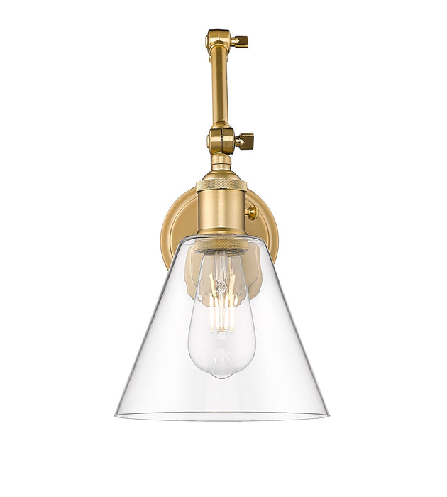Wall Sconce Z-Lite 348S-MGLD Modern Gold Gayson 1 Light Wall Sconce Z-Lite