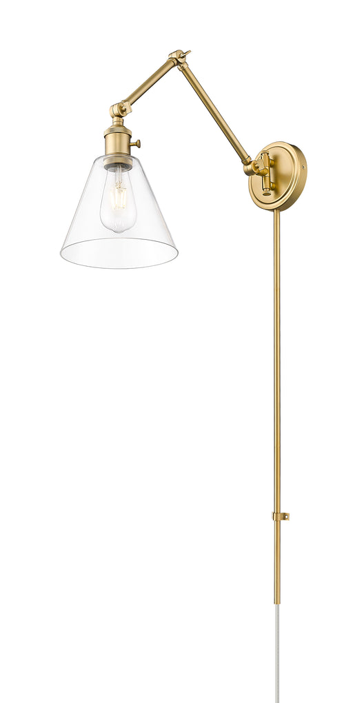 Wall Sconce Z-Lite 348S-MGLD Modern Gold Gayson 1 Light Wall Sconce Z-Lite