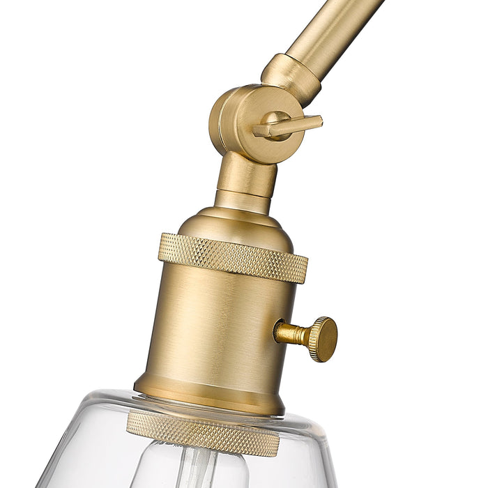 Wall Sconce Z-Lite 348S-MGLD Modern Gold Gayson 1 Light Wall Sconce Z-Lite