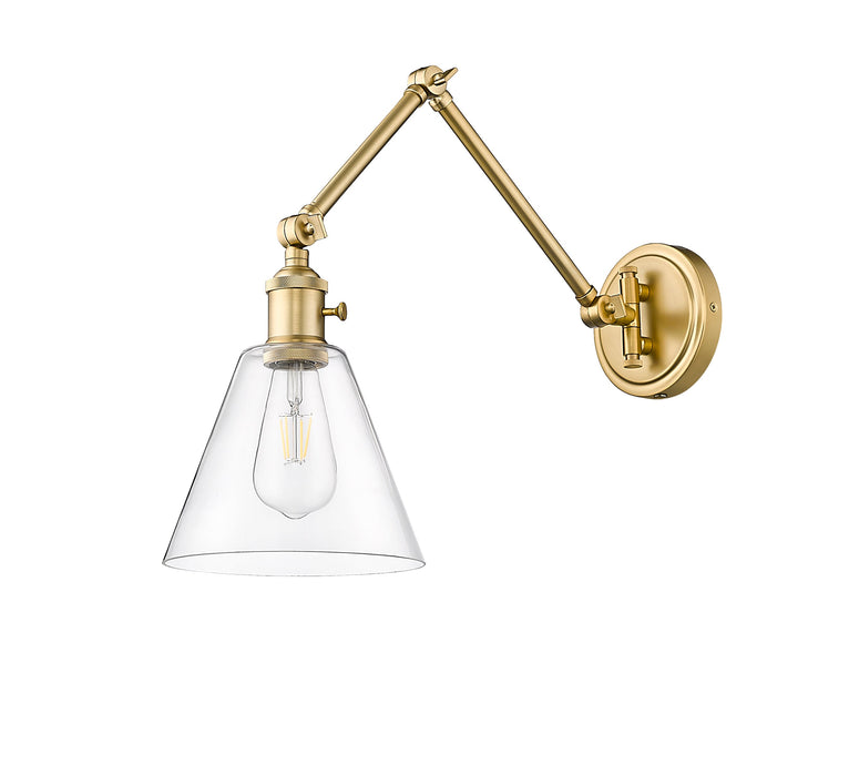 Wall Sconce Z-Lite 348S-MGLD Modern Gold Gayson 1 Light Wall Sconce Z-Lite