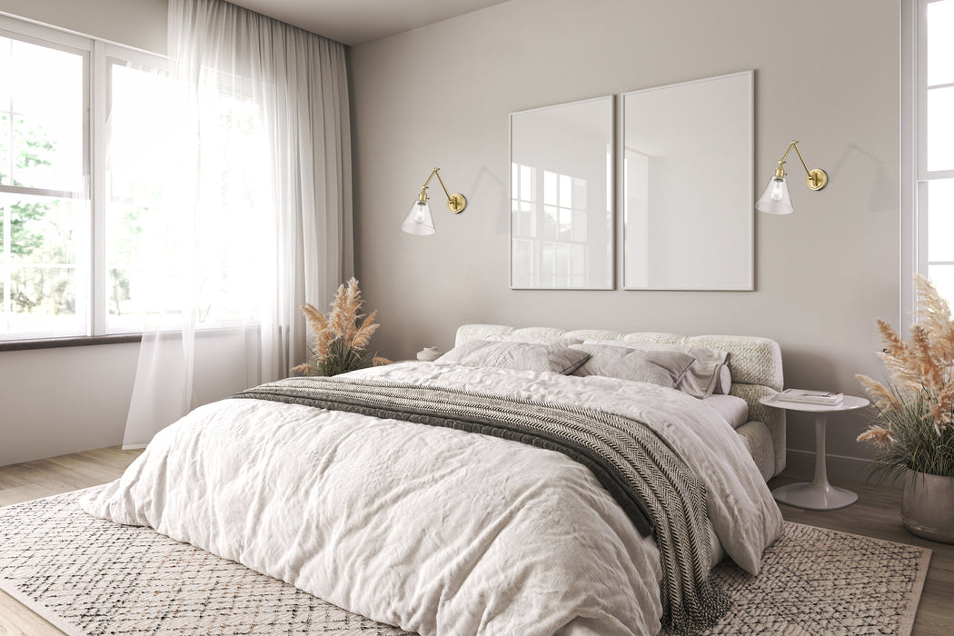 Wall Sconce Z-Lite 348S-MGLD Modern Gold Gayson 1 Light Wall Sconce Z-Lite