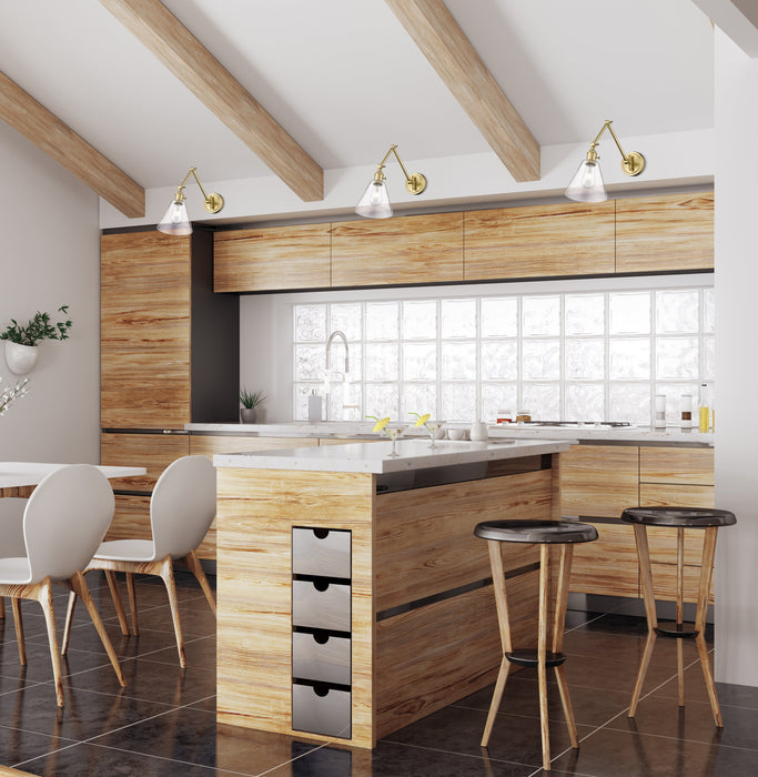 Wall Sconce Z-Lite 348S-MGLD Modern Gold Gayson 1 Light Wall Sconce Z-Lite